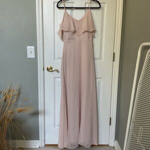 Birdy Grey pale blush bridesmaids dress